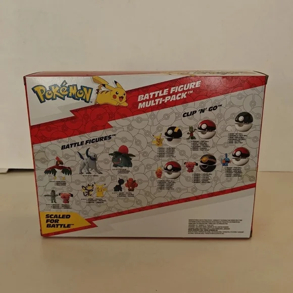 Pokémon Battle Ready Figure Lot of 2 Multi-Packs Jazwares 24 Figures New Sealed